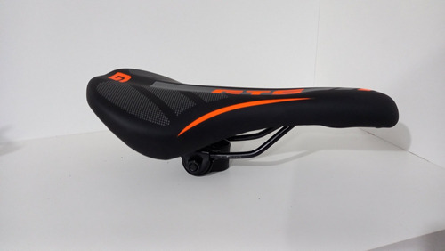 Asiento Bicicleta Mtb. Negro Naranja