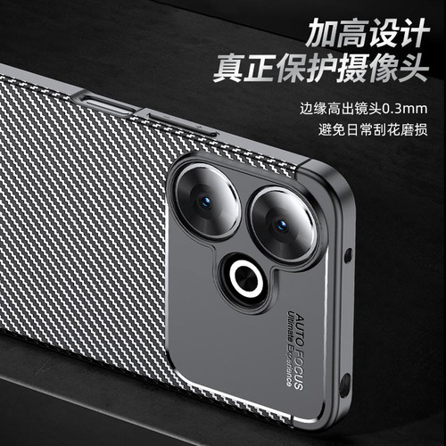 Útil Para Xiaomi Redmi 13, Capa De Borracha, Silicone, Luxuo