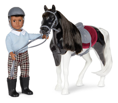 Lori - Mini Boy Doll & Toy Horse - Muñeca De 6 Pulgadas Y Ca