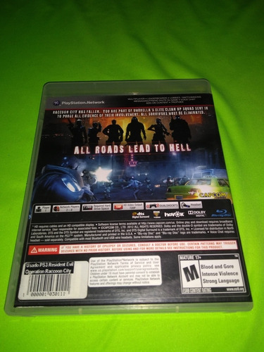 Resident Evil Operatión Raccoon City Juego Ps3 Fisico