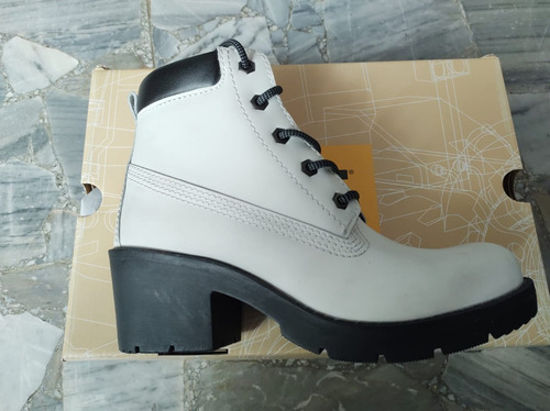 Borcego Bota Cat Modelo Dixie - Blanco - Numero 39