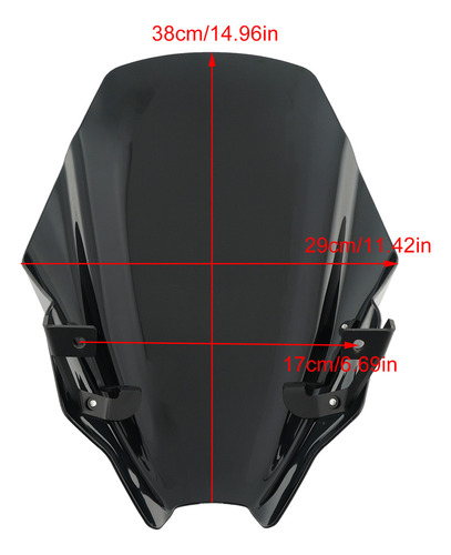 Mp1 Parabrisas For Suzuki Gsx-8s 23-24 Negro