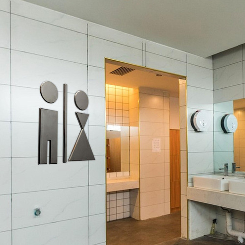 Señal De Baño Señalización De Baño Símbolos De