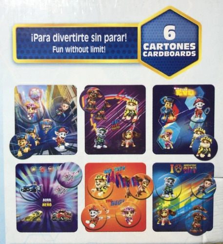 Imagen 2 de 3 de Paw Patrol Bingo De Formas Juego De Mesa Int 1618 Original