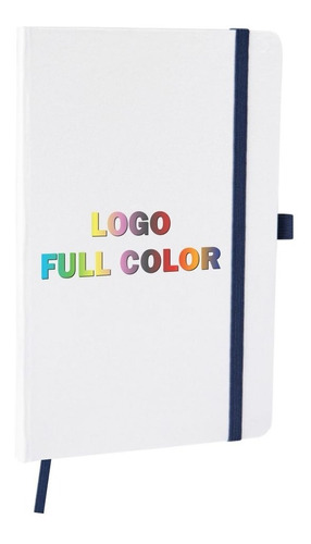 Cuadernos A5 Personalizados Full Color Tapa Dura Blanca X10u