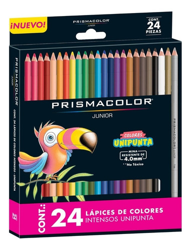 Lápices De Colores Prismacolor Junior 24pz Unipunta