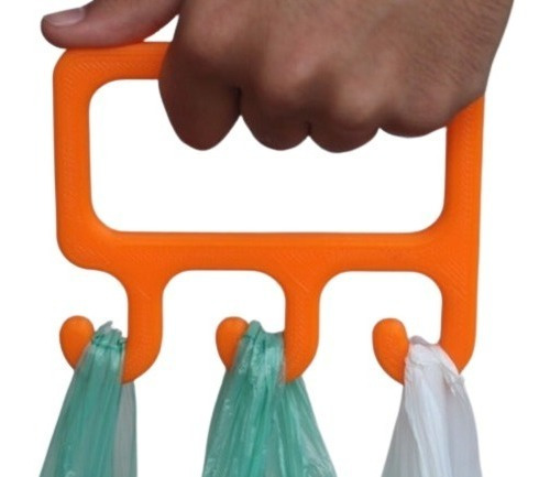 Porta Bolsas De Plastico Sujetador Triple Tipo Gancho