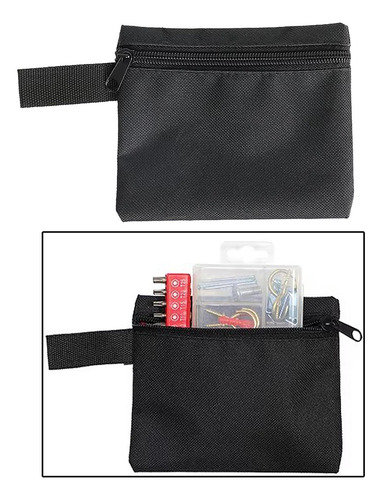 Bolsa Organizadora De Oxford Negro De 14,5 X 12 Cm