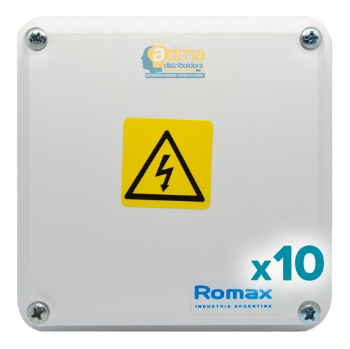 Caja Estanco Ext Camaras Balum Electricidad 10x10x6 Pack X10