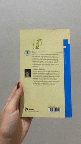 Libro Hay Que Ser Animal Verónica Sukaczer Ed. Norma (Usado)