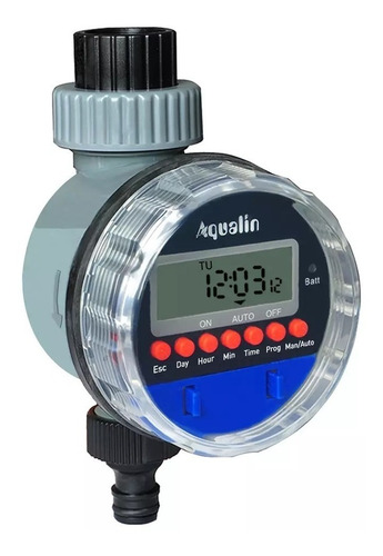 Temporizador Irrigação Digital Timer Fluxo Aspersor Aqualin