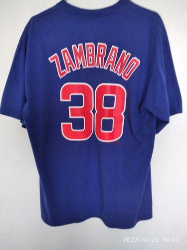 Imagen 2 de 8 de Camiseta Majestic Beisbol Mlb Chicago Cubs Carlos Zambrano.