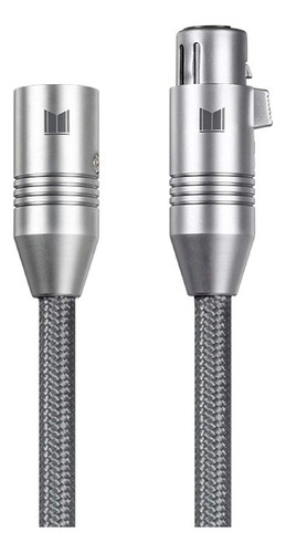 Monolith Cable De Audio Xlr Macho A Xlr Hembra, 6.6 Ft, Gris