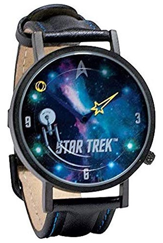 Star Trek Enterprise Reloj Analógico Unisex Resistente Al Ag