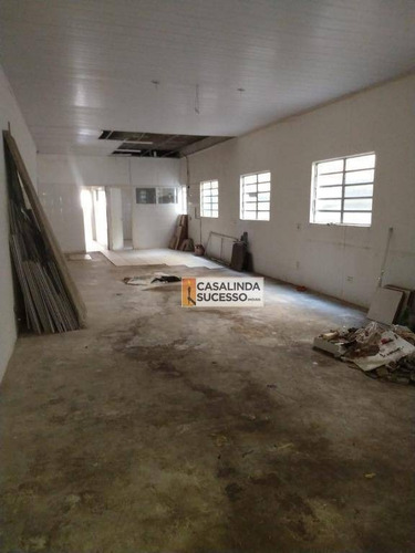 Salão, 300 M² - Venda Por R$ 770.000,00 Ou Aluguel Por R$ 7.300,00/mês - Chácara Belenzinho - São Paulo/sp - Sl0100