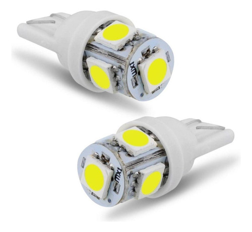 Par Lâmpada Pingo T10 Torre 5 Led 6000k 12v