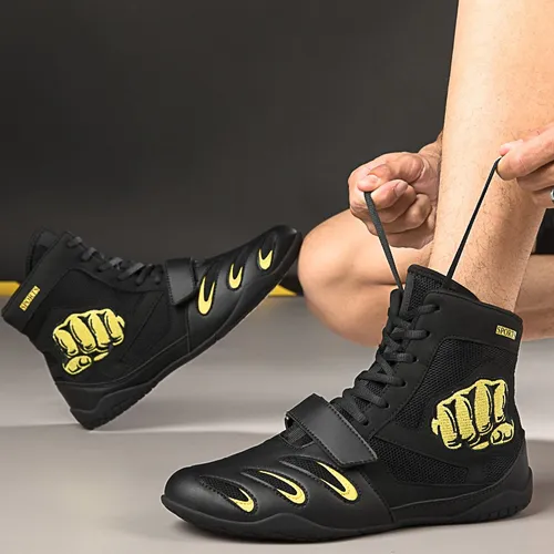 L Zapatos De Boxeo Profesionales Y Botas De Lucha Libre
