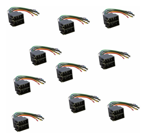 Imagem 1 de 3 de Conector Iso Macho De 16 Vias Universal Pacote Com 10 Un