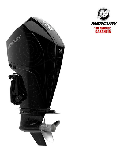 Imagem 2 de 13 de Motor Popa Mercury 4t 300hp Xl V8 Mecânico Pess Física Preto