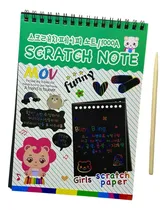 Comprar 12 Libretas Mágicas Rainbow Scratch Note Kawai Hoja Arcoiris 12 Pz