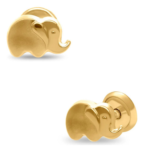 Broqueles Bizzarro De Elefante Oro Amarillo 14k