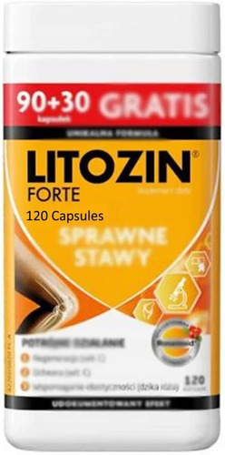 Litozin Forte 120 Cápsulas. Fabricado En Dinamarca. Distribu
