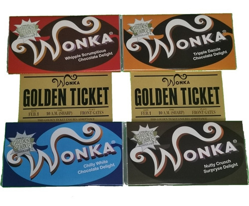 100 Barras De Chocolate Wonka