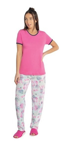 Pijama Mujer Manga Corta Pantalon Largo Piache Piu 517ee