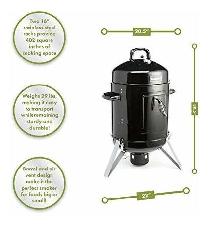 Parrilla De Carbón - Cuisinart Cos-116 Ahumador Vertical, Ca