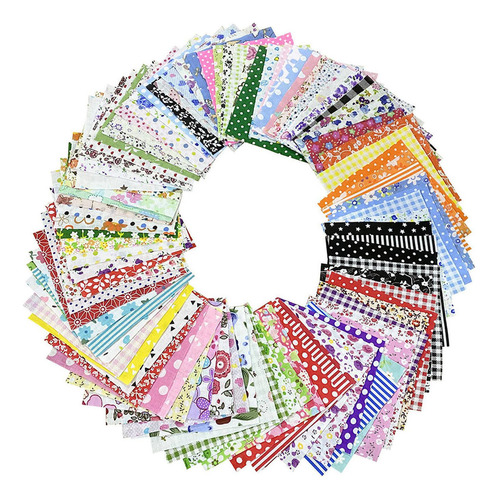 1 100 Hojas Cuadradas De Tela, Paquete De Tela Acolchada