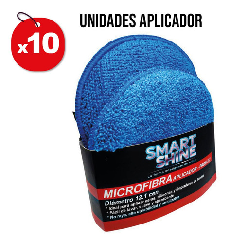 Pad Aplicador Microfibra Smart Shine X10 Und