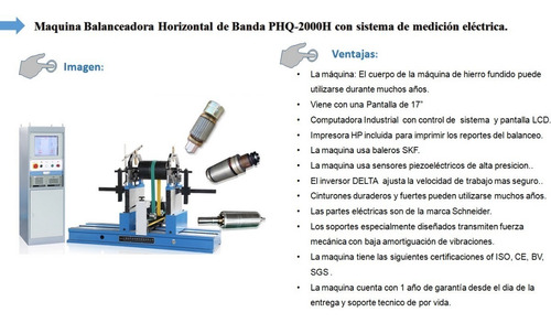 Imagen 2 de 13 de Balanceadoradinamica 2 Ton Rotores, Rodillos,impelentes,flec