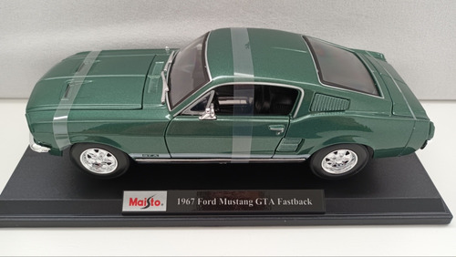 Verde 1967 Ford Mustang Gta Escala 1 18 Marca Maisto 