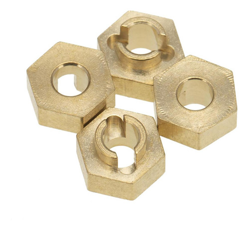 Adaptadores De Cubo Hexagonal De Rueda De Latón De 4 Piezas