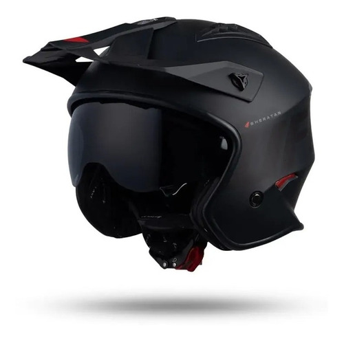 Casco Ufo Abierto Jet Sheratan Visor Int Moto Scooter Utv Rp