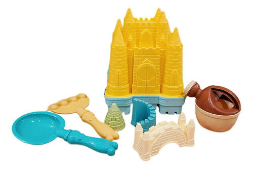 8 Moldes De Castillo De Arena Para Niños, Juguetes Amarillo