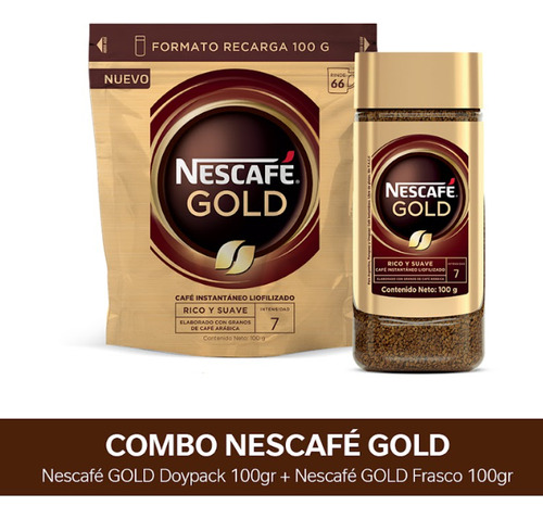 Café Soluble Nescafé® Gold Doypack X100gr + Nescafé® Gold Fr