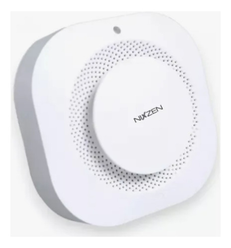 Sensor Detector De Humo Nixzen Inalambrico Facil De Instalar Blanco