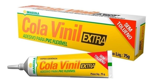 Cola Vinil Pvc Flexível Piscina Lona Toldo Brascola 75g