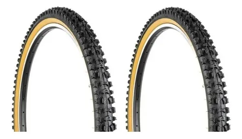 Par Pneu 26x1.95 Bike Mtb Kenda Cravo K816 Faixa Amarela Frete