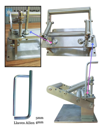 Rebajadora Para Adelgazar Cuero Manual Acero Inoxidable