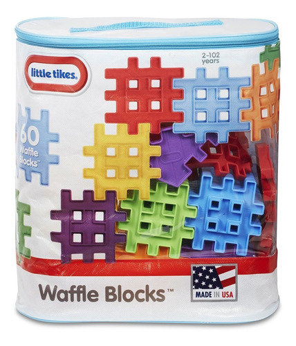 Set De Bloques En Forma De Waffle De Little Tikes 60 Piezas