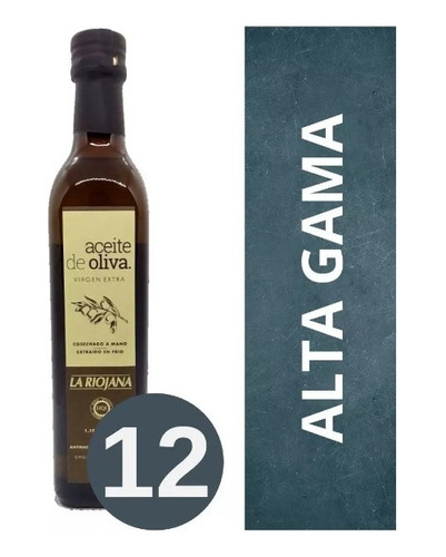 Aceite De Oliva Alta Gama Cooperativa La Riojana 12 X 500 Cc