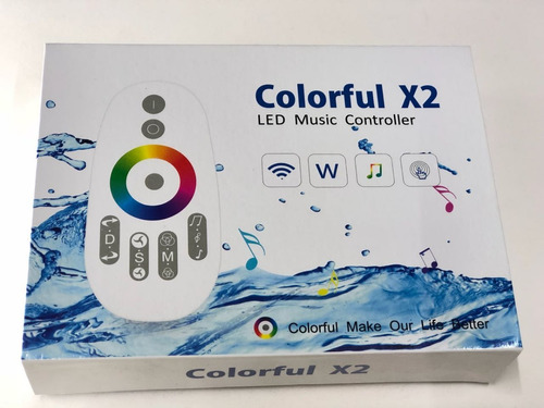 Control Pixel Rf Touch Colorful X2 Musical Ws2811 Ledshopmx