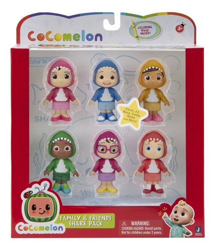 Cocomelon Set 6 Figuras Amigos Y Familia 2021