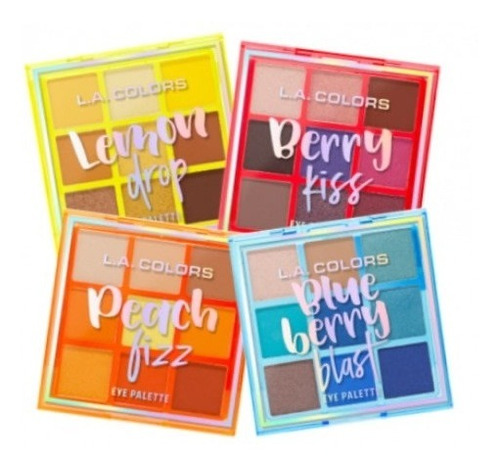 Set 4 Paletas De Sombras Fruity Fun  L.a Colors