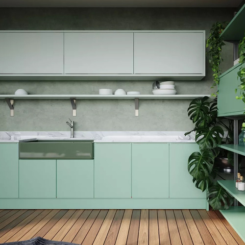 Adesivo Vinil Fosco Verde Menta Envelopamento Móveis 1,22x2m Cor Verde Menta Fosco