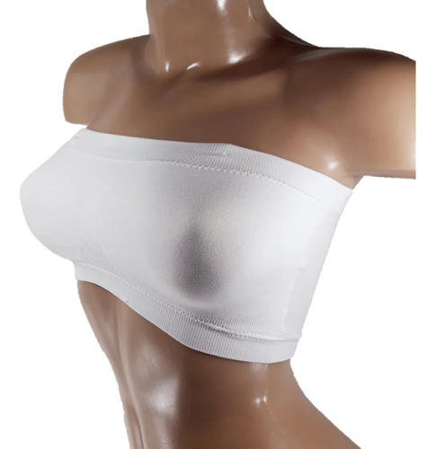 Bandó Top Strapless Corpiño Sin Costura/breteles Extraíbles