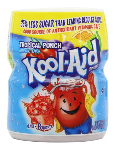 Polvo Sabor Ponche Tropical Kool Aid 538gr 3 Pack