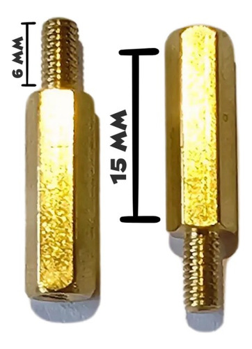 100 Tornillos Separadores Espaciadores M3x15mm Macho Hembra